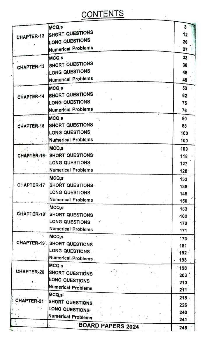 A plus Physics up to date papers for class 12 by Prof. M. Khalid Saleem Multan Kitab Ghar