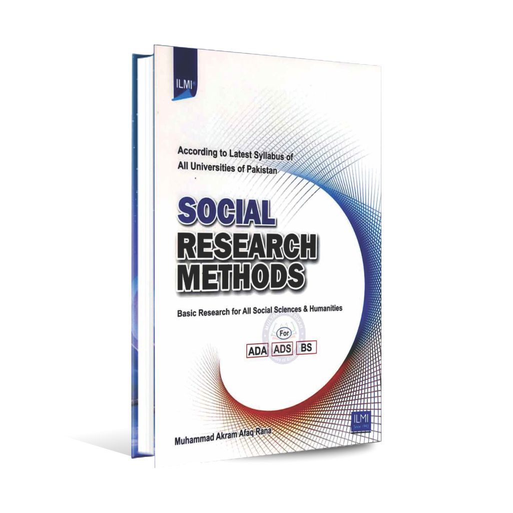 Ilmi Social Research Methods Book for ADA, ADS, BS By M Akram Rana Multan Kitab Ghar