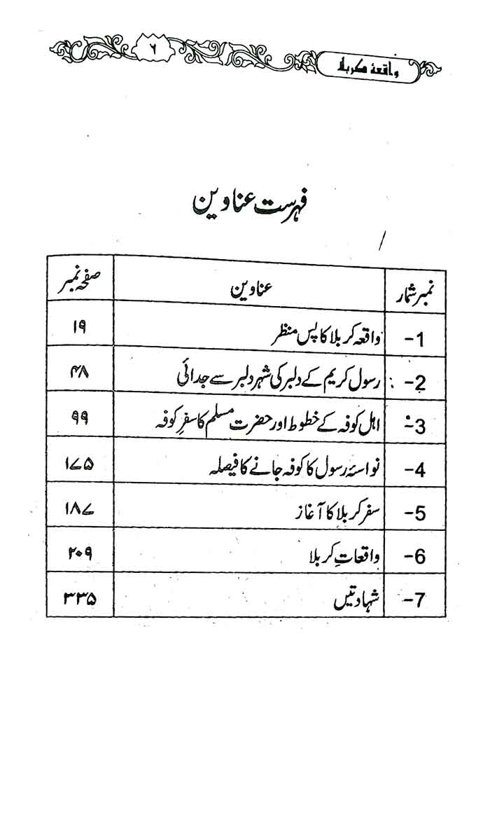 Waqia Karbala With Urdu Translation By Hafiz Muhammad Zafar Iqbal Chshti Multan Kitab Ghar