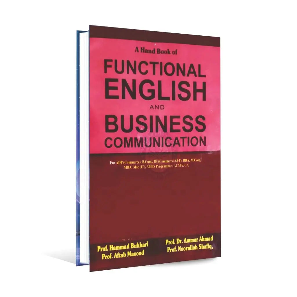 A Hand Book of Functional English and Business Communication for ADP, B.com, BS By Hammad Bukhari Multan Kitab Ghar