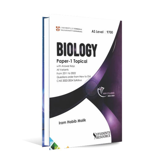 A Level Biology Paper 1 Topical Book By Iram Habib Malik Multan Kitab Ghar