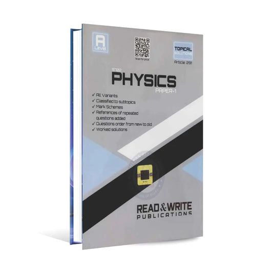 A Level Physics 9702 Paper 1 MCQS Book by Read and Write Multan Kitab Ghar