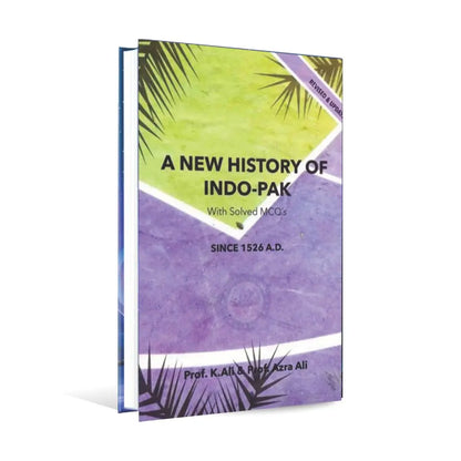 A New History Of INDO-Pak Book With Solved MCQs by Azra Ali Multan Kitab Ghar