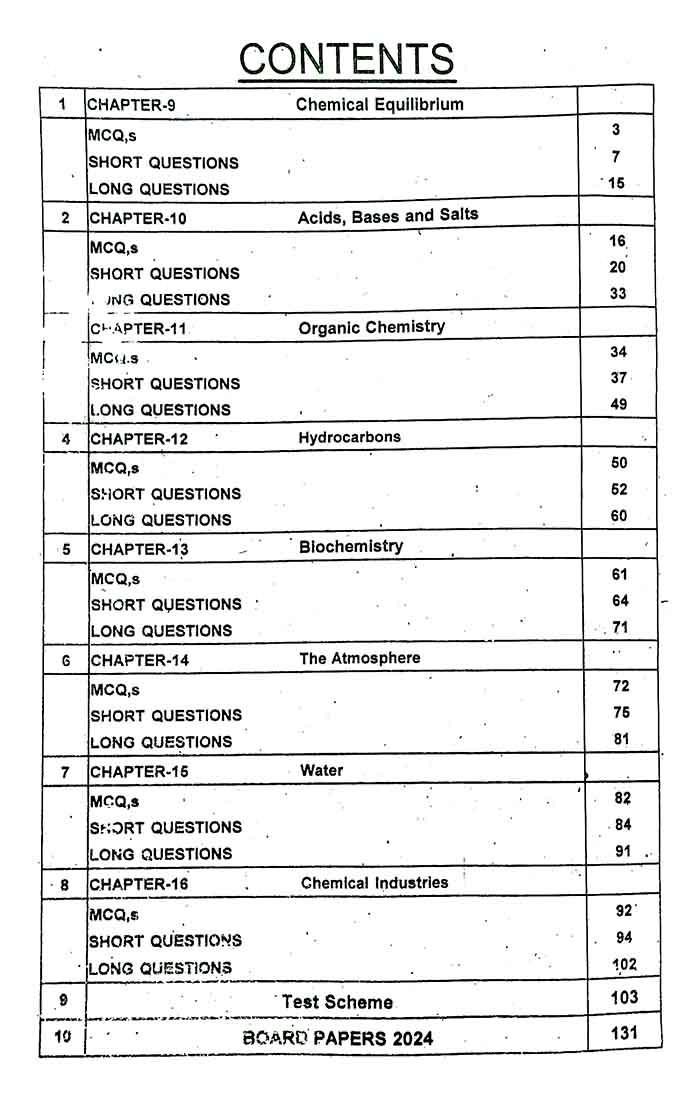 A Plus Chemistry Up To Date Solve Paper's for 10th Class Include Solved Exercise By Ghulam Haider