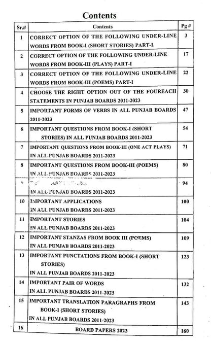 A Plus English Up To Date Papers for 11 (Intermediate part 1) Chapter Topic Wise Solution of 9 Board Papers Session 2012 to 2023 By Rana Asad Ikram Multan Kitab Ghar