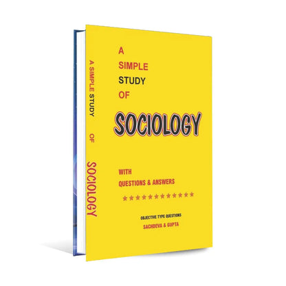 A Simple study of Sociology Book with Questions & Answers by Sachdeva & Gupta Multan Kitab Ghar