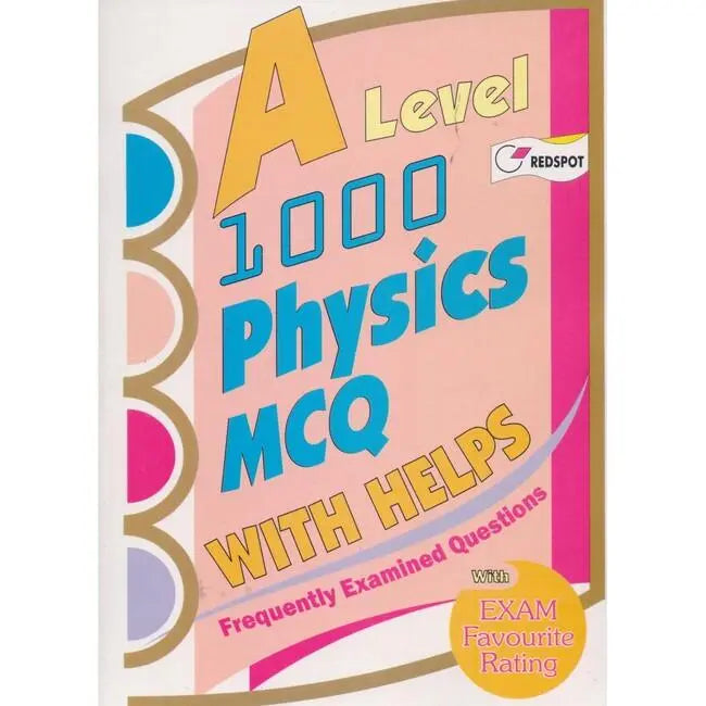 A level 1000 Physics MCQ Book with helps by Redspot Multan Kitab Ghar