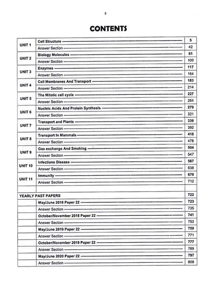 A level Biology 9700 Paper 2 Topical workbook by Read and Write Publications Multan Kitab Ghar