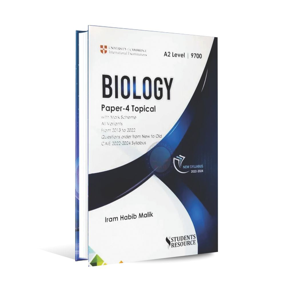 A level Biology 9700 Topical paper-4 By Iram Habib Malik Multan Kitab Ghar