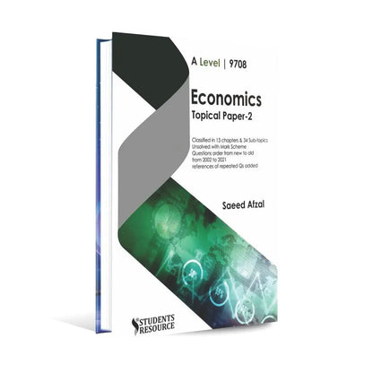 A level Economics 9708 Topical paper-2 Book by Saeed Afzal Multan Kitab Ghar