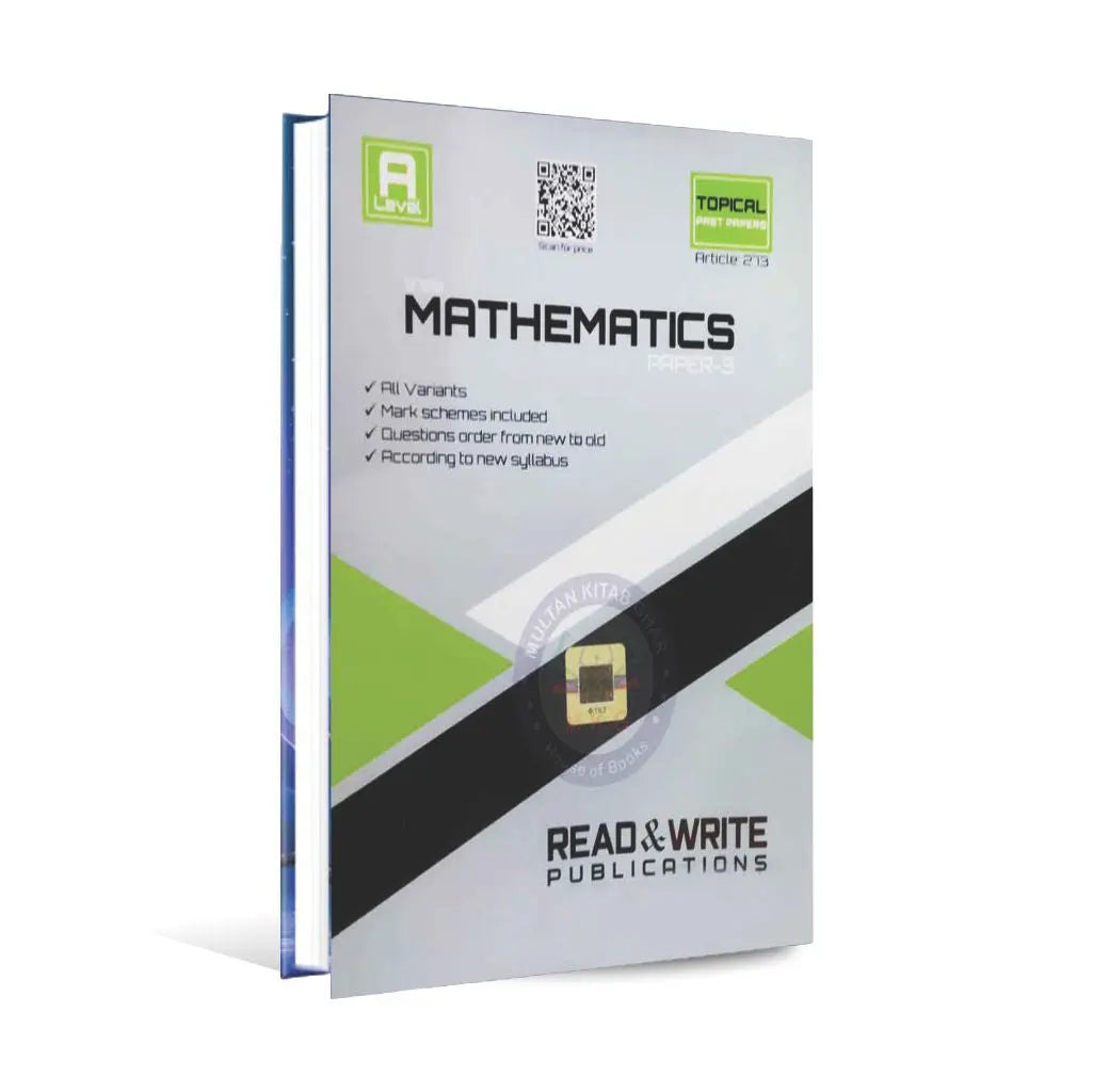 A level Mathematics Book 9709 Paper 3 by Read and write Multan Kitab Ghar