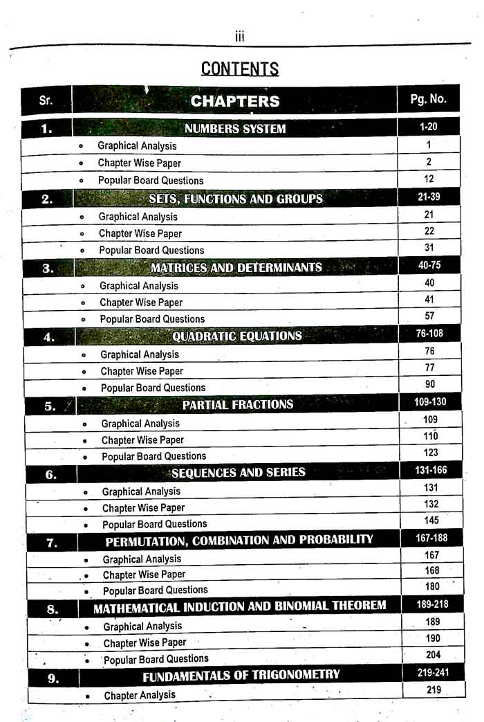 ILMI Mathematics up to date papers for Class 11 By ILMI Kitab Khana Multan Kitab Ghar