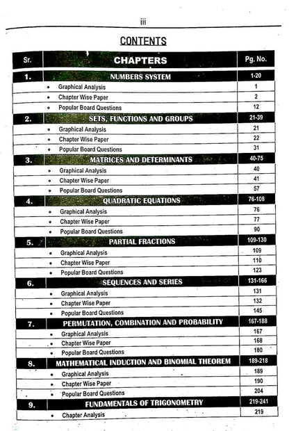 ILMI Mathematics up to date papers for Class 11 By ILMI Kitab Khana Multan Kitab Ghar