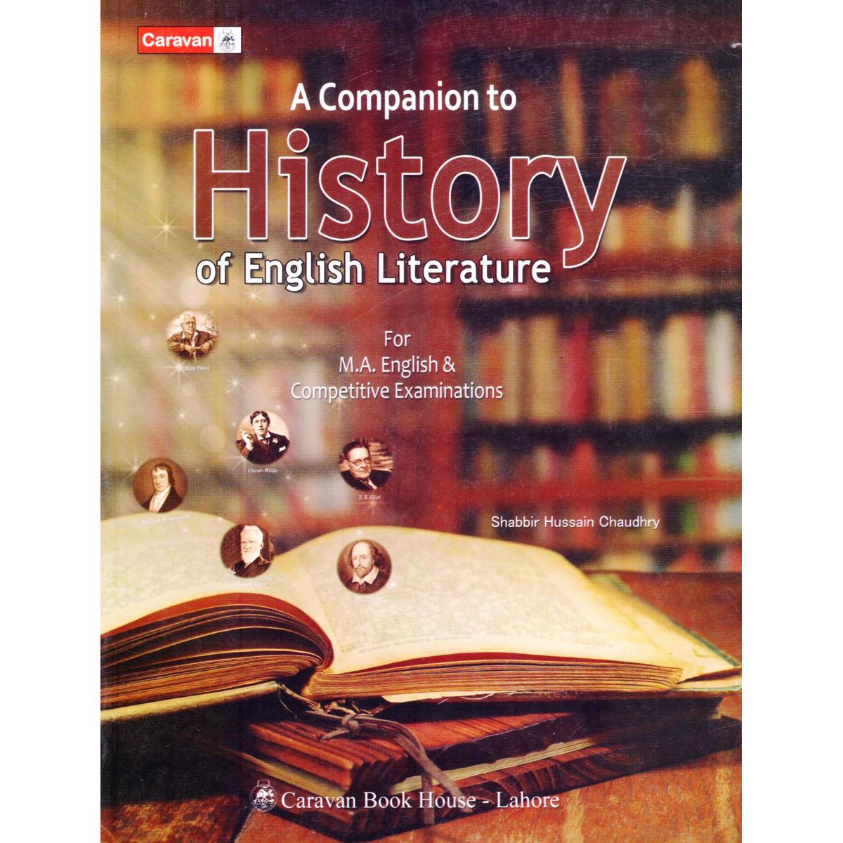 A Companion to History of English Literature Book for M.A. English by Shabbir Husain - Multan Kitab Ghar