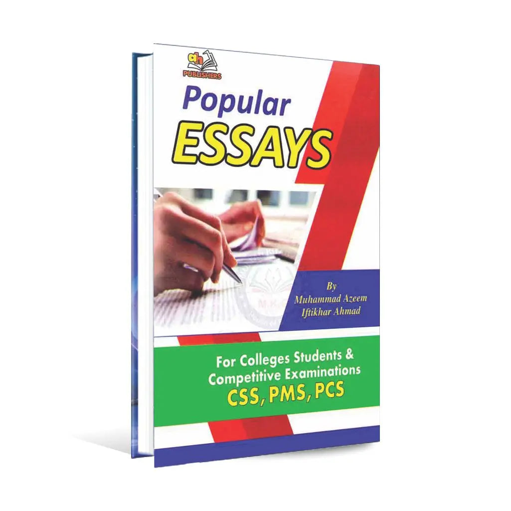 AH Popular Essays Book for CSS by Muhammad Azeem Multan Kitab Ghar