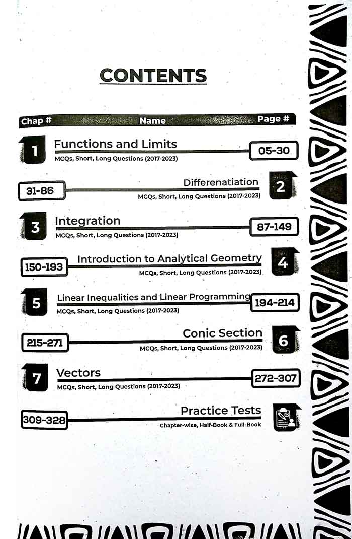 Scholar Series up to date Solved papers Mathematics for Class 12 Multan Kitab Ghar