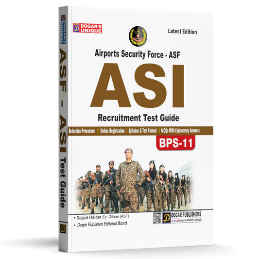 ASF ASI Recruitment Test Guide 2026-27 | Dogar Publishers