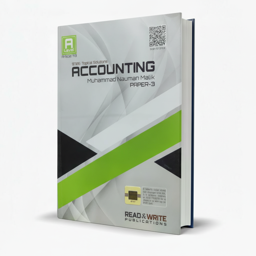 A Level Accounting 9706 Paper 3 Topical Worked Solutions Book by Read and Write Publications - MKG