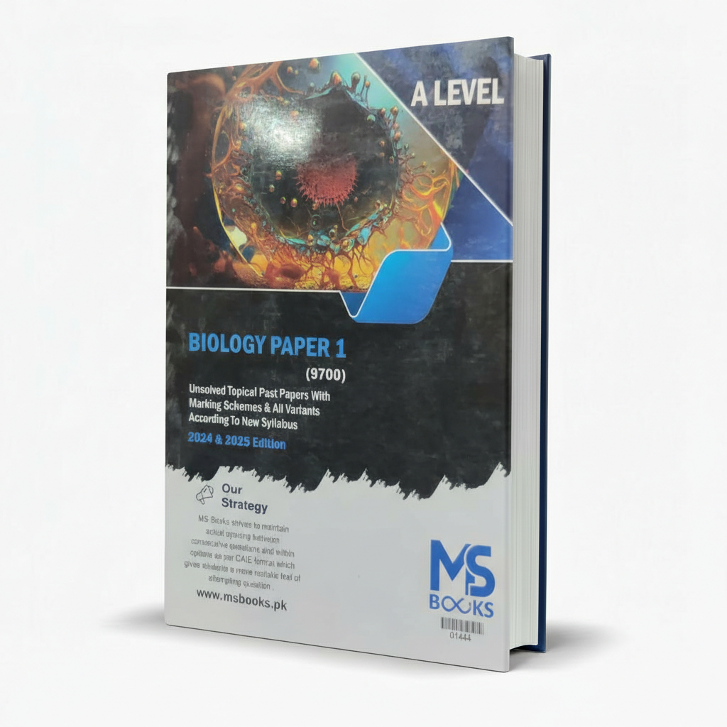 A Level Biology Paper 1 (9700) Unsolved Topical Past Papers by MS Books – Exam Practice Resource - MKG
