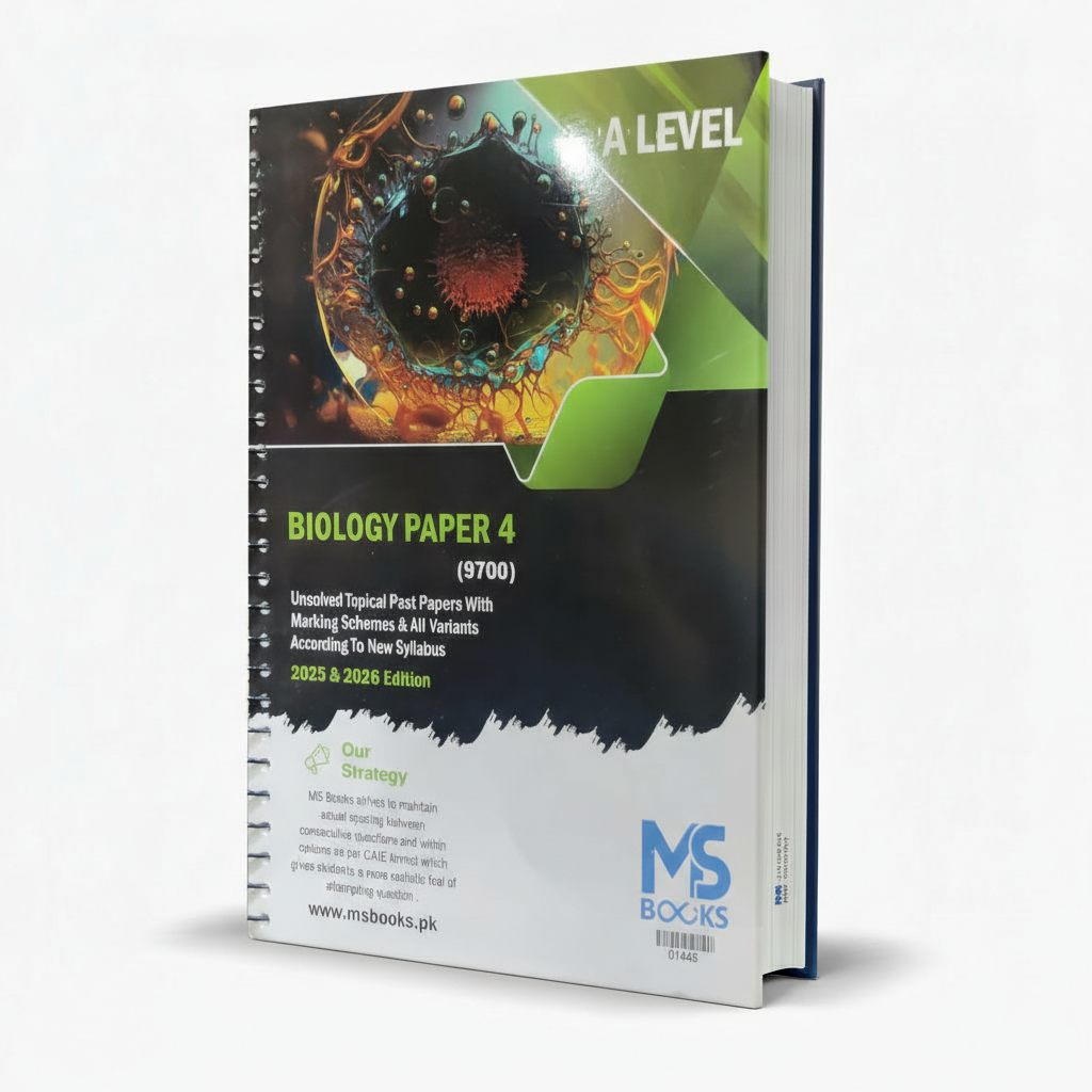 A Level Biology Paper 4 (9700) Unsolved Topical Past Papers by MS Books – Exam Practice Resource - MKG