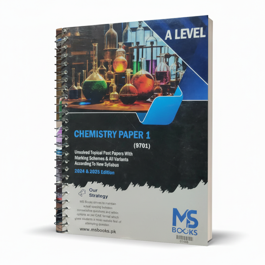 A Level Chemistry Paper 1 (9701) Unsolved Topical Past Papers by MS Books – Exam Practice Resource - MKG