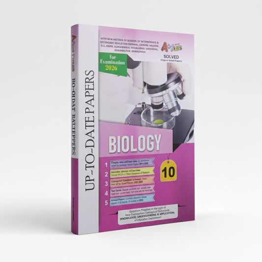 A Plus Biology for 10th Class  Up-To-Date Papers Include Solved Exercise By H. M. Naeem Shahid MKG