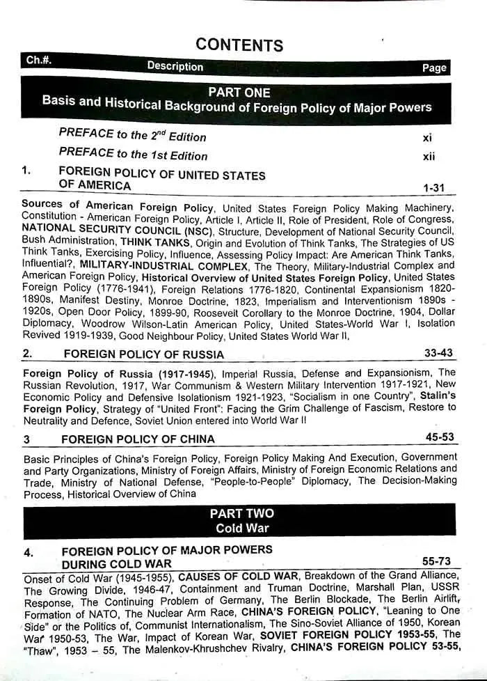 Billal Multan Advance Foreign Policy of Major Powers By Asma Sana Bilal - Multan ...