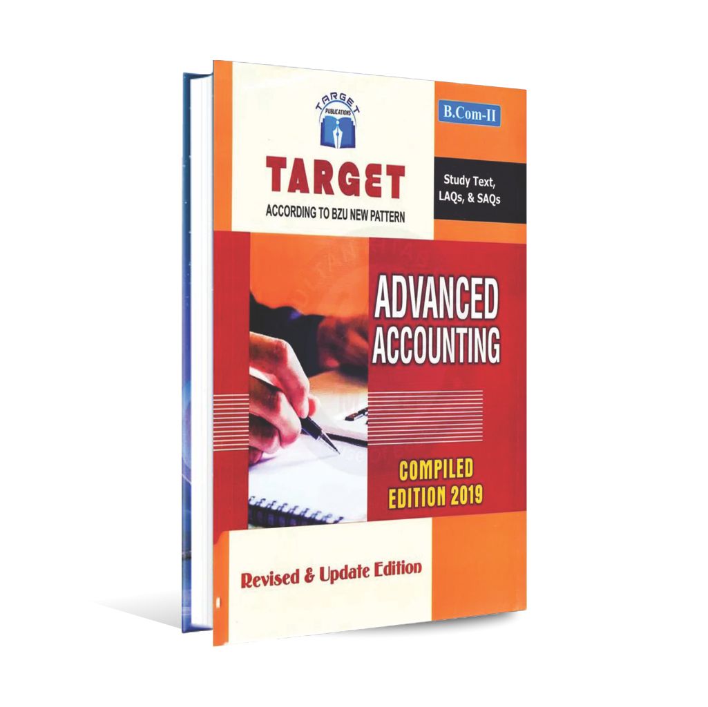 Advanced Accounting Book For B.Com Part 2 By Target Publications Multan Kitab Ghar