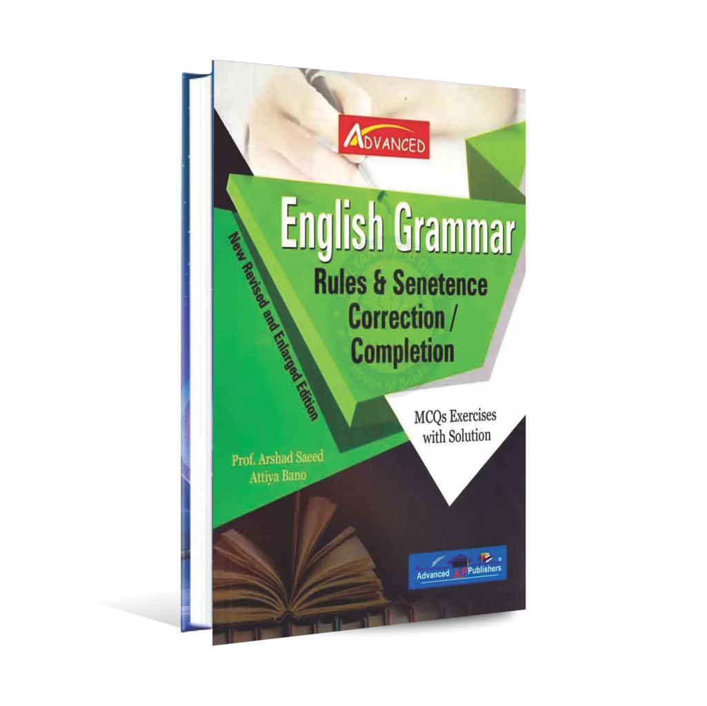 Advanced English Grammar Sentence correction Rules Book by Prof. Arshad Saeed Multan Kitab Ghar