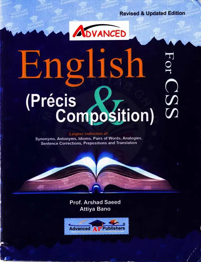 Advanced English Precis Composition Book For CSS By Arshad Multan Kitab Ghar