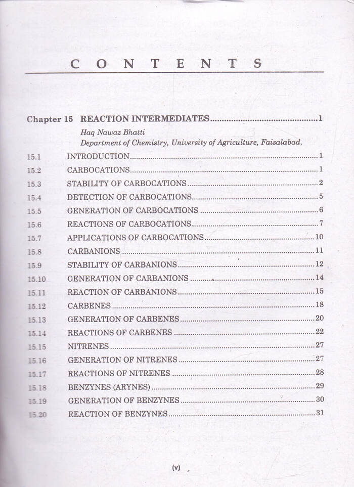 Advanced Organic Chemistry Book Vol 2 By Haq Nawaz Bhatti Multan Kitab Ghar