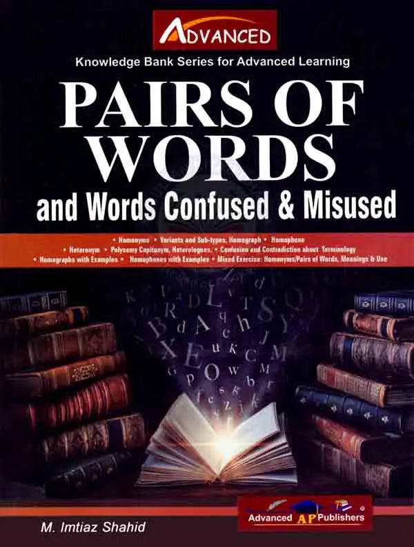 Advanced Pairs Of Words and Word Confused Book By Imtiaz Multan Kitab Ghar