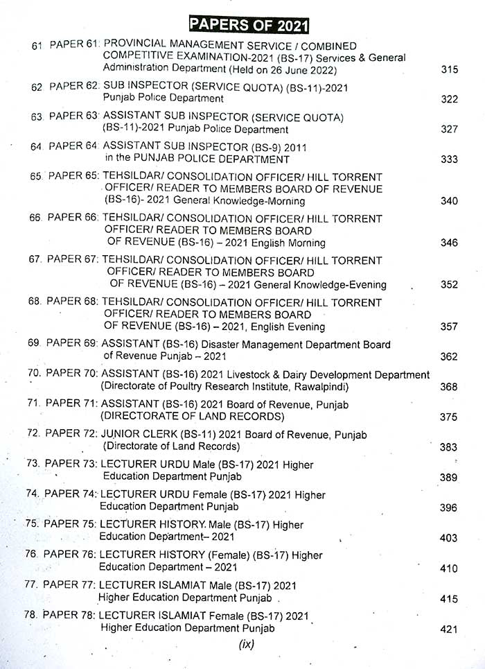 Advanced PPSC Model Papers MCQs by Imtiaz Shahid 109th Volume 2 2026