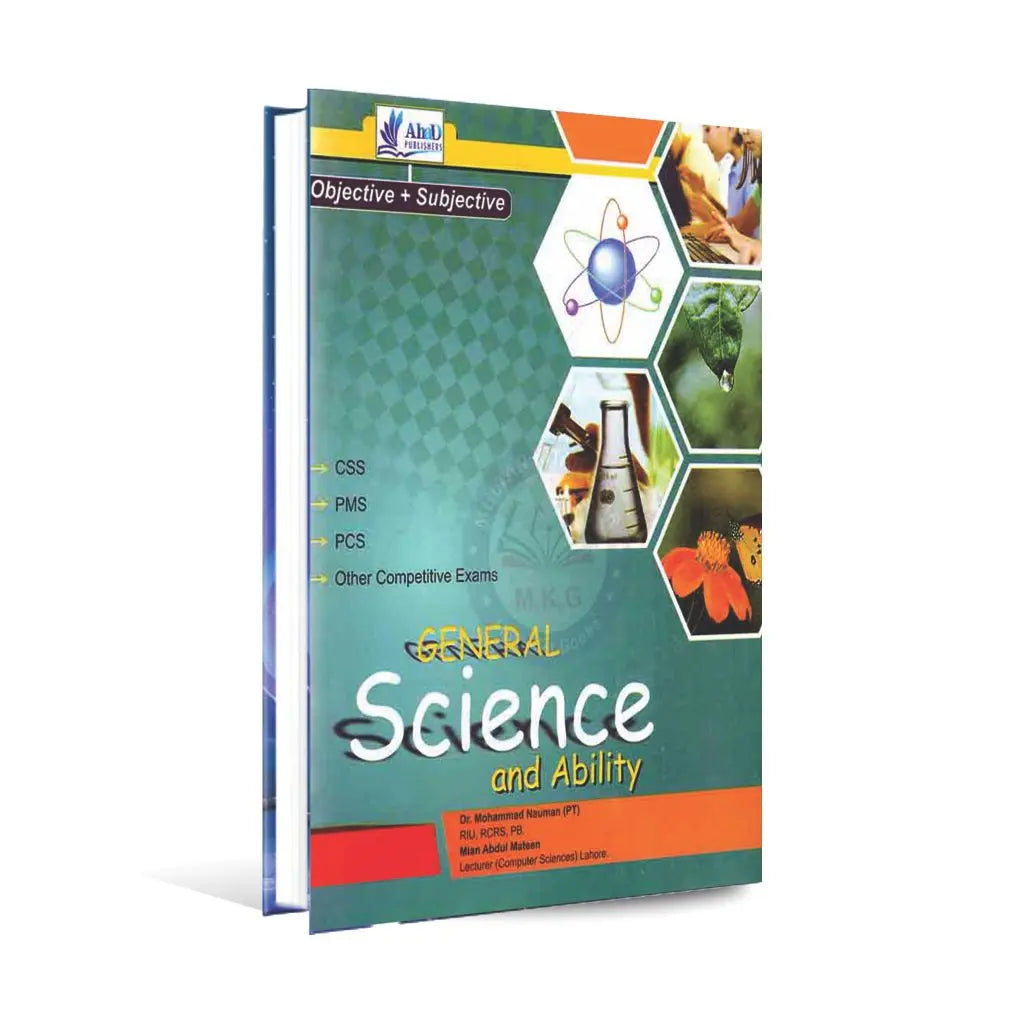 Ahad General Science Ability Book For CSS PMS By M Nauman Multan Kitab Ghar