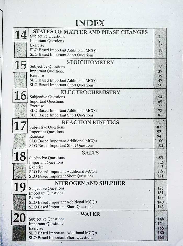 Alif Key Stone Chemistry Notes for 10th Class By Prof. Ch. Karam Elahi - MKG