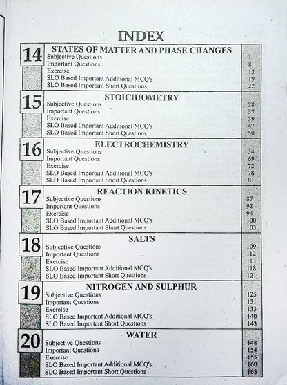 Alif Key Stone Chemistry Notes for 10th Class By Prof. Ch. Karam Elahi - MKG
