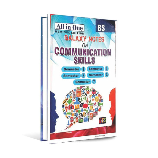 All in one Galaxy Notes on Communication Skills Book for BS by Prof. Tariq Mushtaq Multan Kitab Ghar