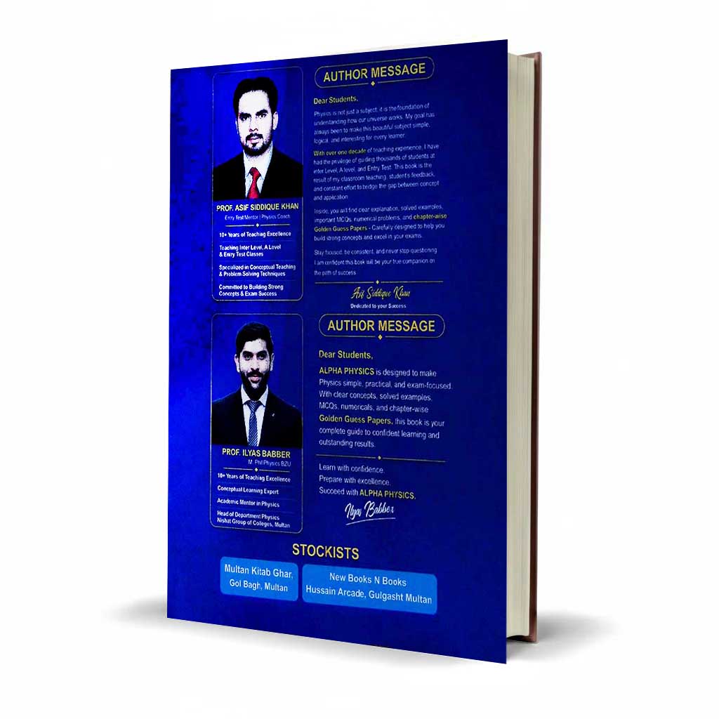 Alpha Physics Class 11 Premium Edition by Asif Siddique Khan – Punjab 2026
