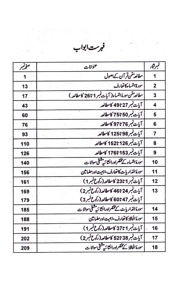 Target Anwar Matan Quran According to New Syllabus for BS 4 Year ( 3rd Semester ) By Prof. Chaudhry Muhammad Hafiz Multan Kitab Ghar