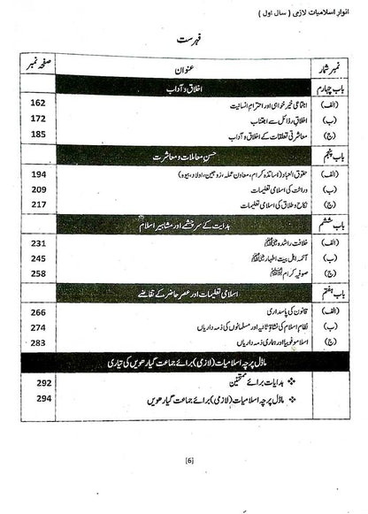 Anwar ul Islamiat For Class 11 by Rana Mohammad Usman - MKG