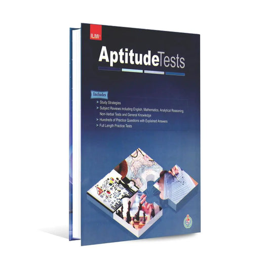 Aptitude Tests Book For NTS, BBA, MBA, Bank Officers, CA By Ilmi Kitab Khana Multan Kitab Ghar