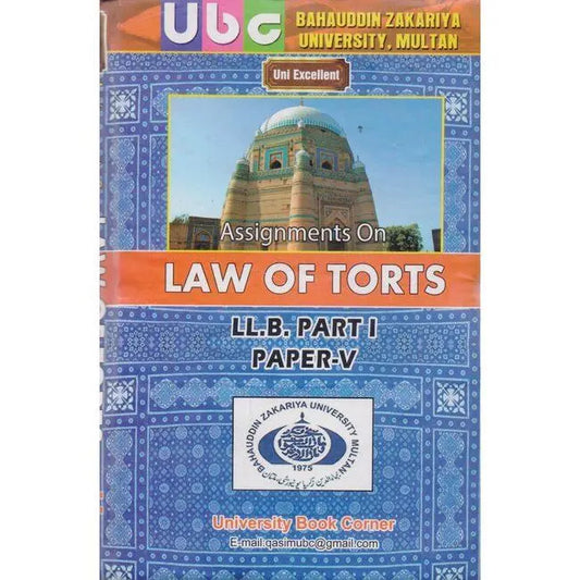 Assignments On Law Of Torts For LLB Part 1 Paper 5 By Khurram Amir