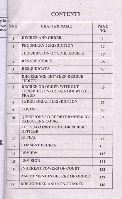 UBC Assignments on CPC Book For LL.B paper-1,part 3 By University Book Corner