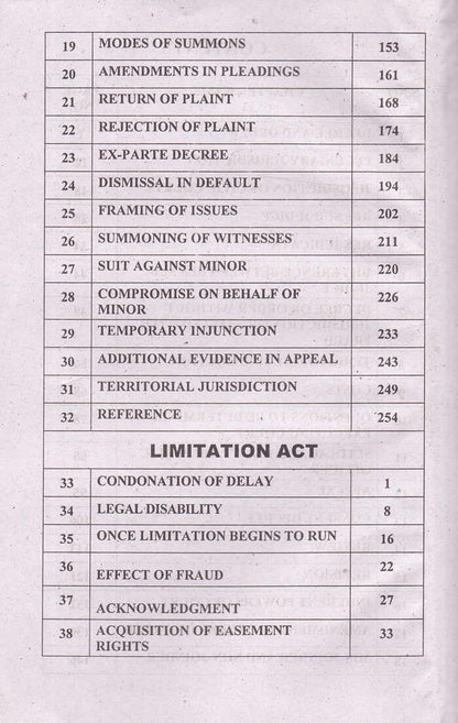 UBC Assignments on CPC Book For LL.B paper-1,part 3 By University Book Corner