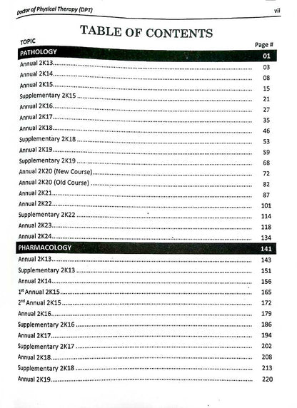 Assistance Key to UOS 2014-2021 Book for 3rd Year DPT Student Solved University Papers 5th Ed. 2021-22 By Dr. Abdullah Akhtar 1