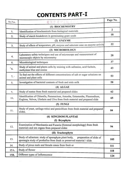 Azeem Biology Practical Note Book for F.Sc (Part I II) By Prof Dr Shafaat Mahmood Multan Kitab Ghar