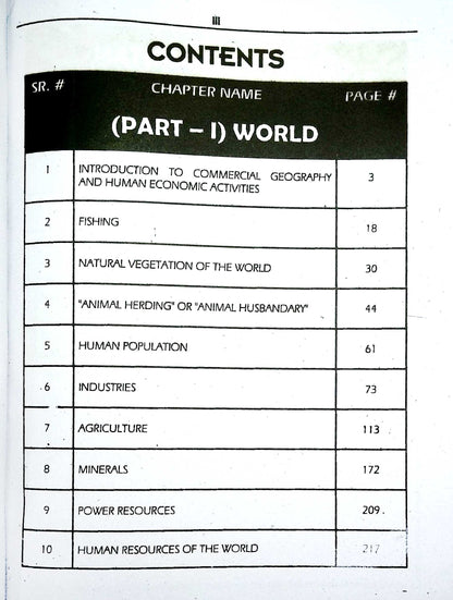 Azeem Commercial Geography I.Com Part - II Book  By Prof. Saba Waseem