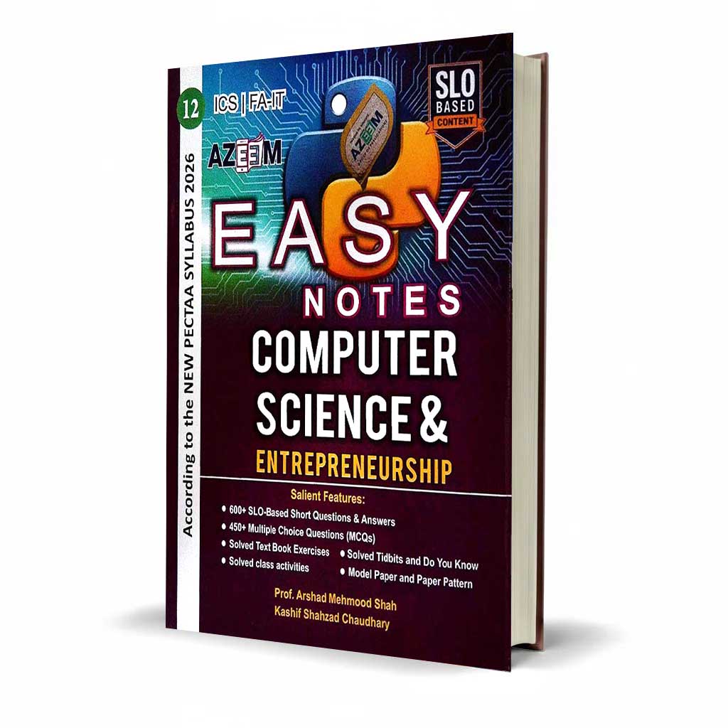 Azeem Easy Notes Computer Science Class 12 by Prof. Arshad Mehmood Shah – Latest