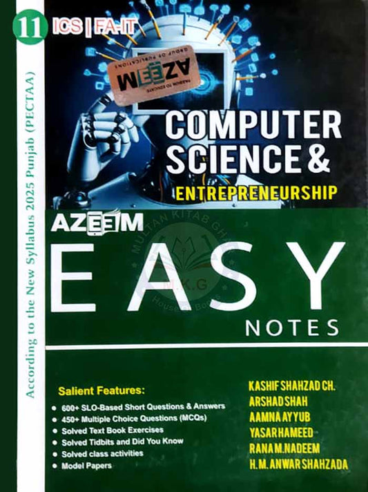 Azeem Easy Notes Computer Science & Entrepreneurship | ICS FA-IT MKG