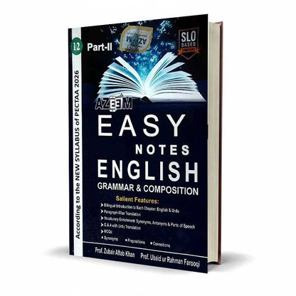Azeem Easy Notes English Grammar & Composition Class 12 Part-II PECTAA 2026